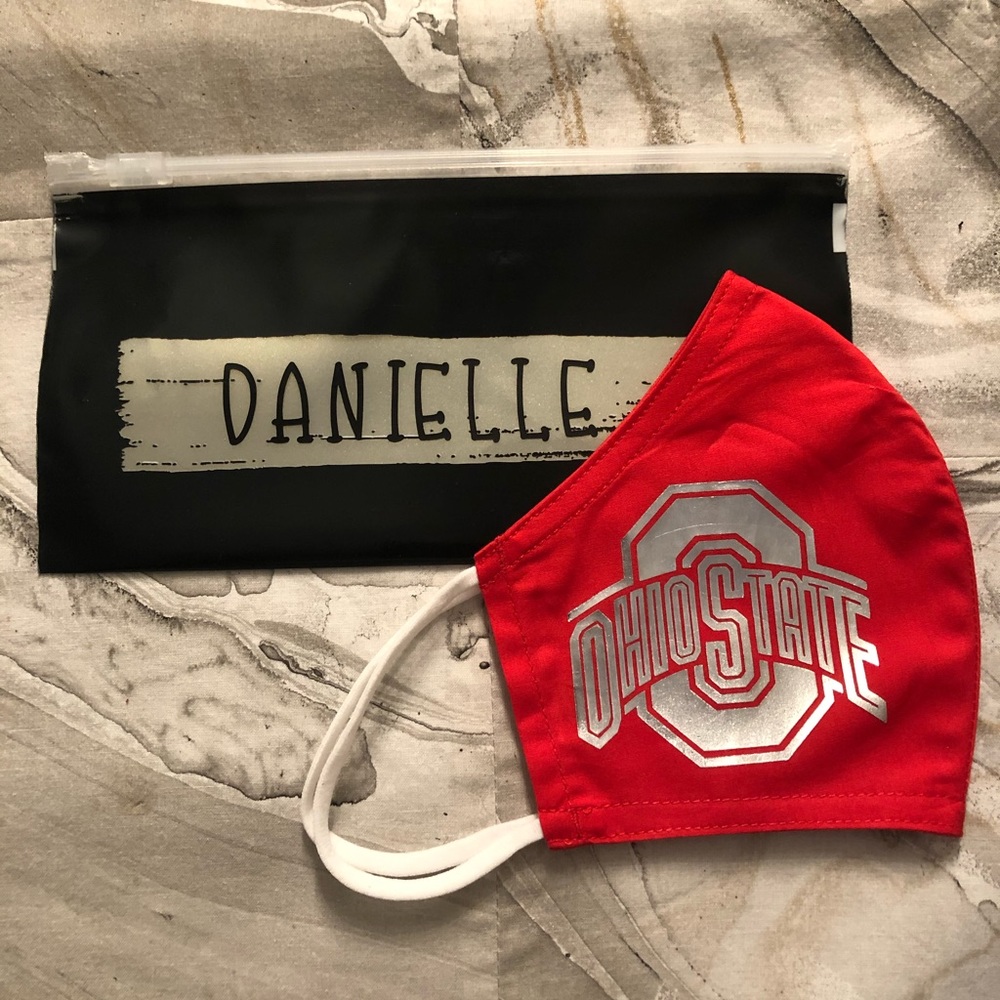 Ohio State Face Mask and Face Mask Bag